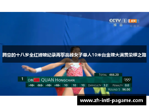 腾空的十八岁全红婵破纪录再攀高峰女子单人10米台金牌大满贯荣耀之路 腾空的十八岁全红婵破纪录再攀高峰女子单人10米台金牌大满贯荣耀之路